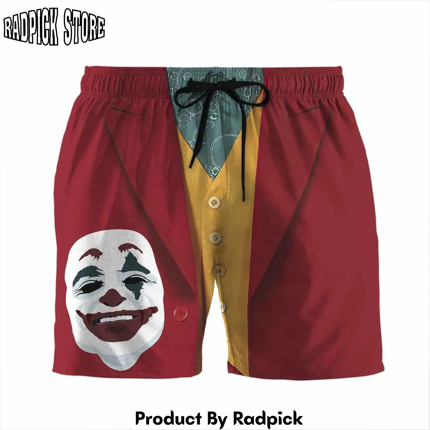 Radpick 3d joker suit custom beach shorts swim trunks rp631413